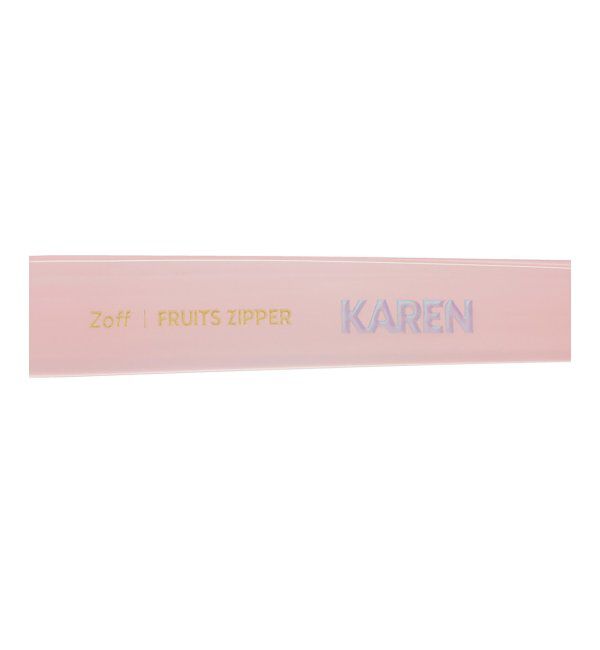  「Zoff｜FRUITS ZIPPER メガネ | フルーツジッパー グッズ 眼鏡 伊達メガネ レンズ交換券付」|メガネ|