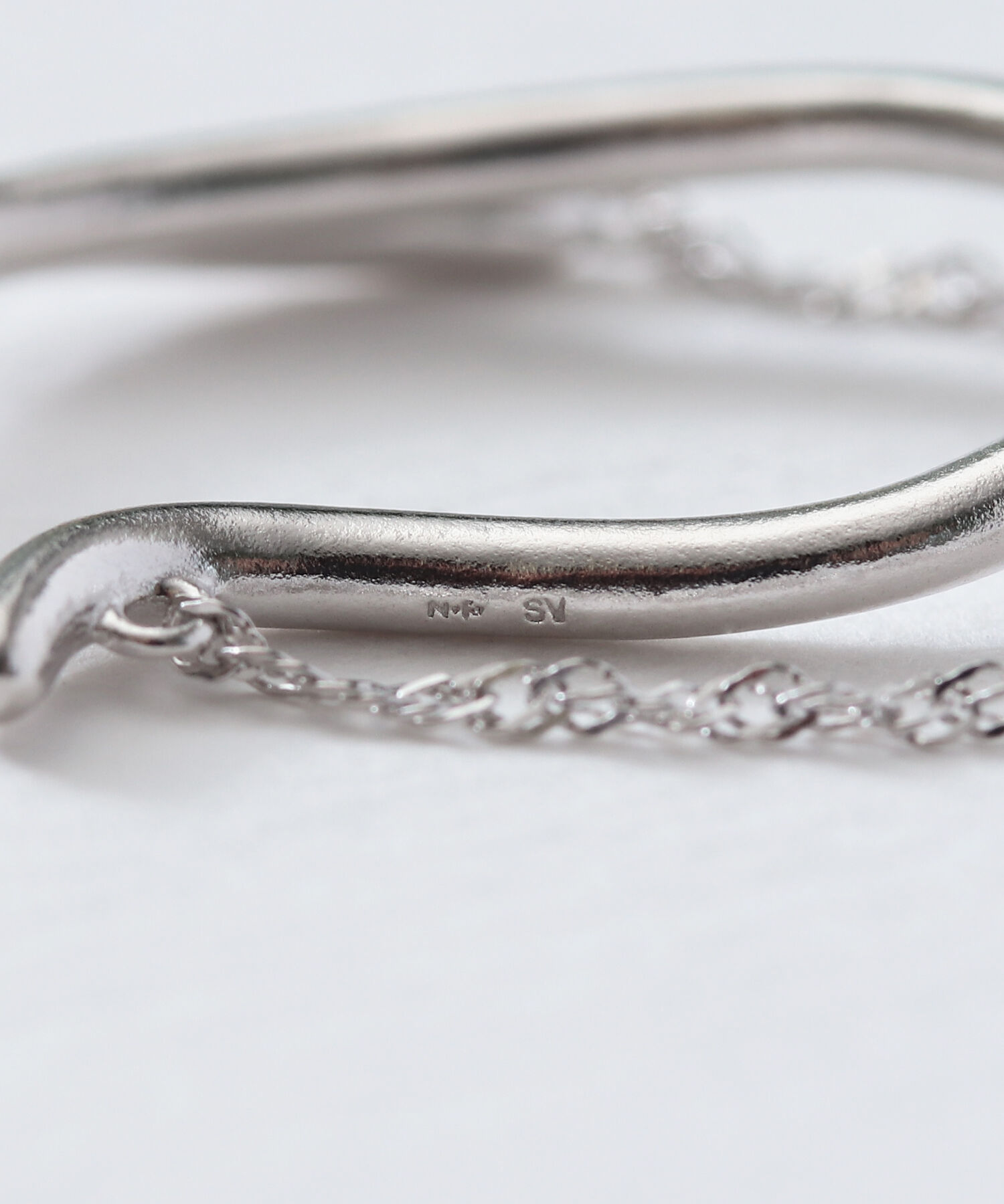  「silver925 ロングスクリューチェーン イヤーカフ（ニッケルフリー）」|イヤーカフ|