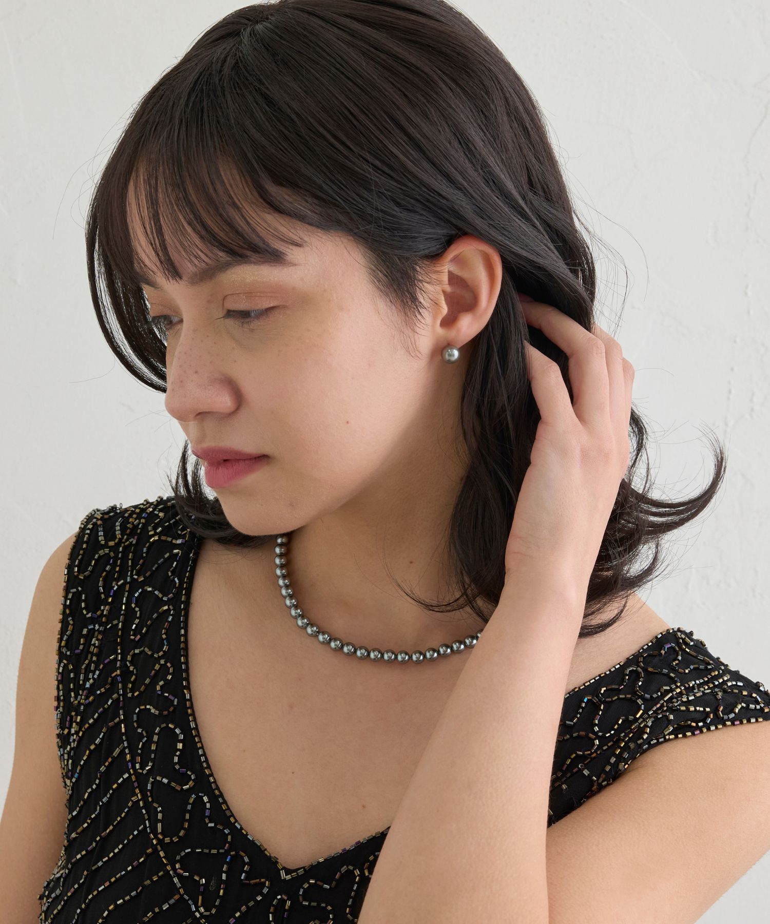 JUPITER「【国産貝パール】フォーマルパールネックレス＆ピアスセット」|ネックレス|