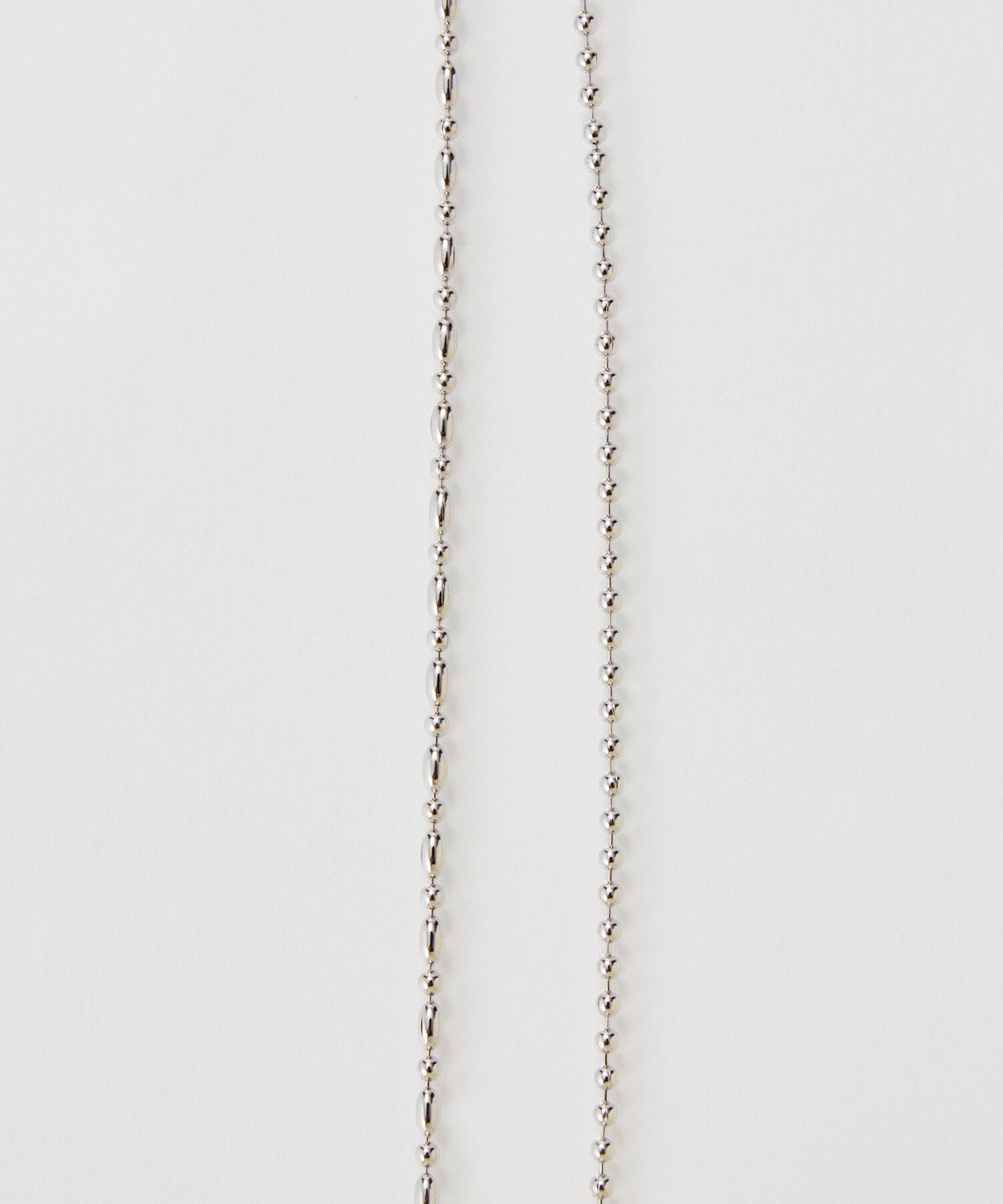  「【金属アレルギー対応】Y字マルチwayロングチェーンネックレス　シルバー」|ネックレス|