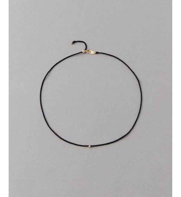 ete「【先行予約】[ポルカドット] K10YG シルク コード ネックレス」|ネックレス|イエローゴールド