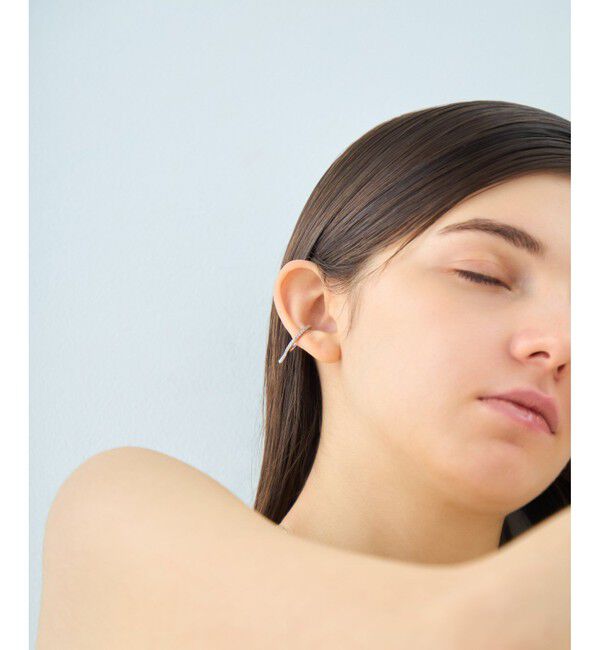 ete「【先行予約】[アシンメトリー] ビジュー イヤーカフ」|イヤーカフ|