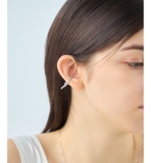 ete「【先行予約】[アシンメトリー] ビジュー イヤーカフ」|イヤーカフ|