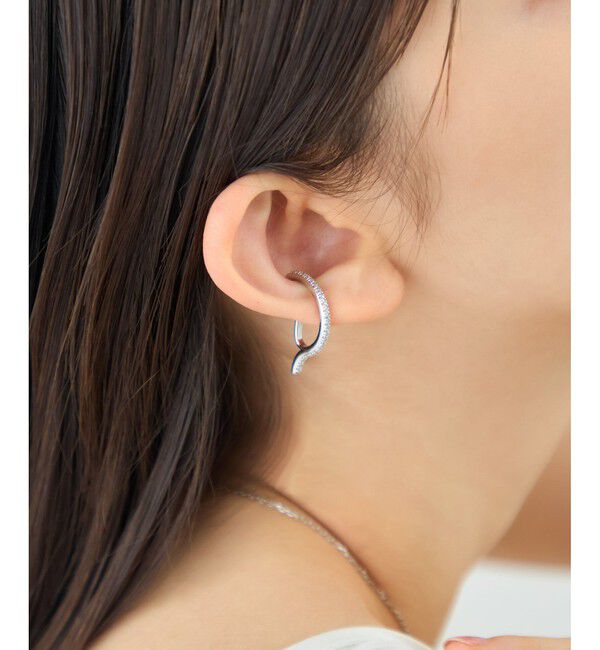 ete「【先行予約】[アシンメトリー] ビジュー イヤーカフ」|イヤーカフ|