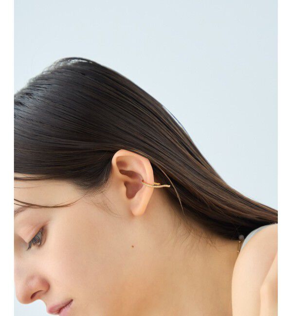 ete「【先行予約】[アシンメトリー] ビジュー イヤーカフ」|イヤーカフ|
