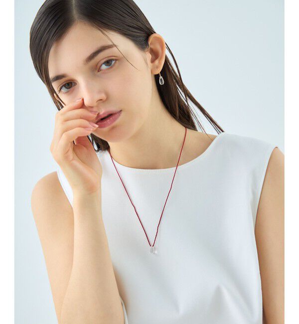 ete「【先行予約】[スウィングドロップ] ナチュラルストーン コード ネックレス」|ネックレス|