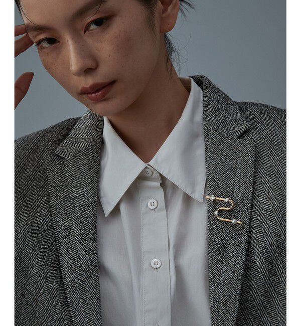 Jouete「ブローチ ジルコニア&times;パール」|その他|