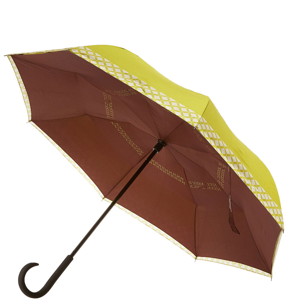 BACKYARD FAMILY「2重傘 逆さ傘 長傘 circus サーカス 通販 レディース メンズ 逆さま傘 逆向き」|傘|グリーン1