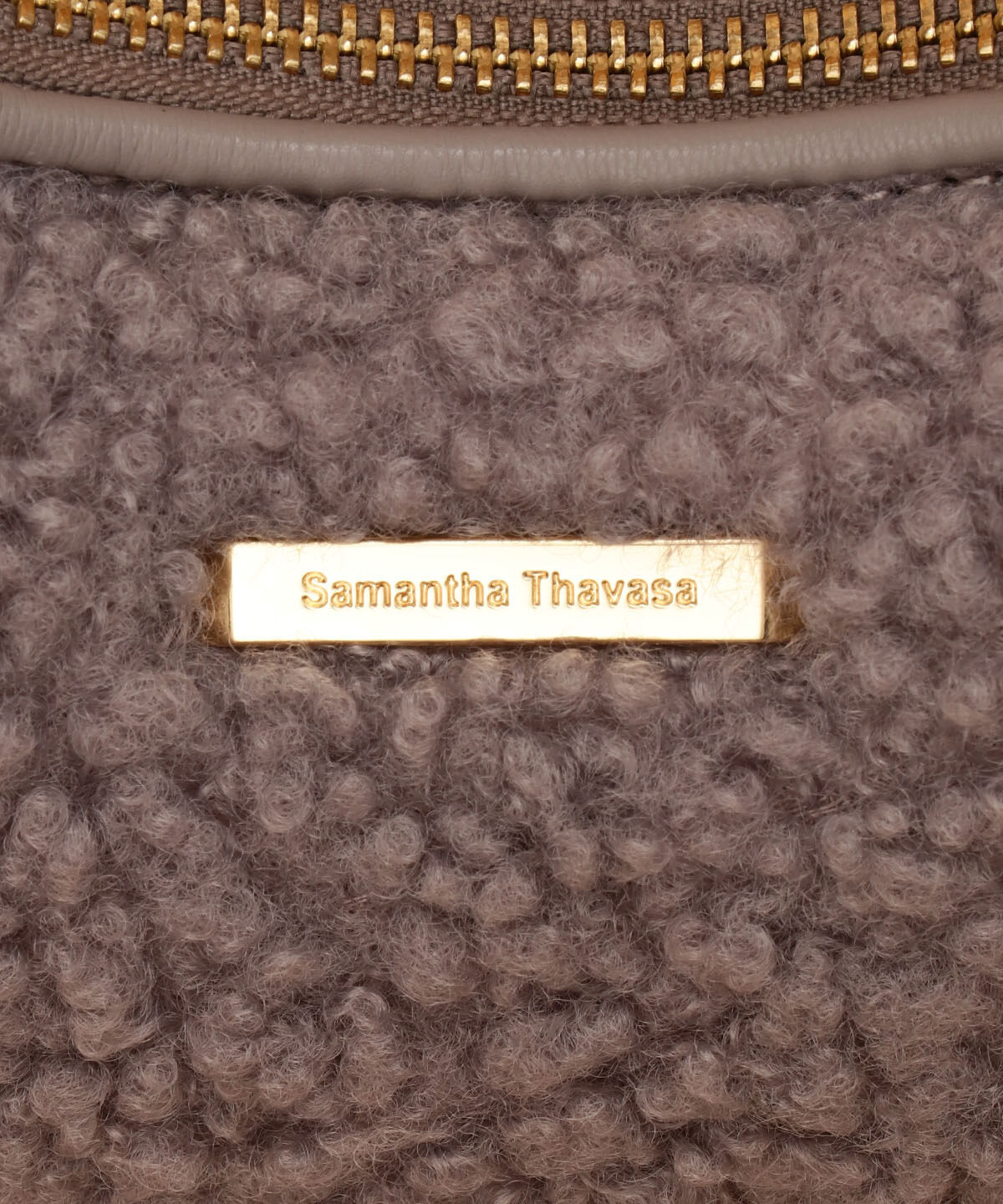 Samantha Thavasa「カールファー ハーフムーンバッグ」|ハンドバッグ|