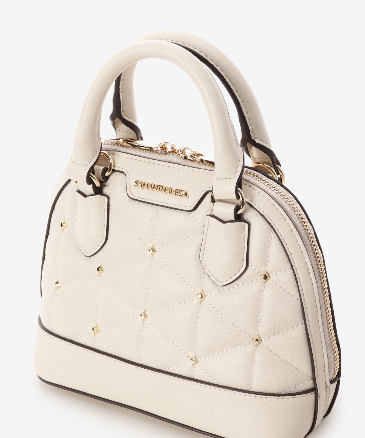 Samantha Vega「キルティングスタッズハンドバッグ（ミニ）」|ハンドバッグ|