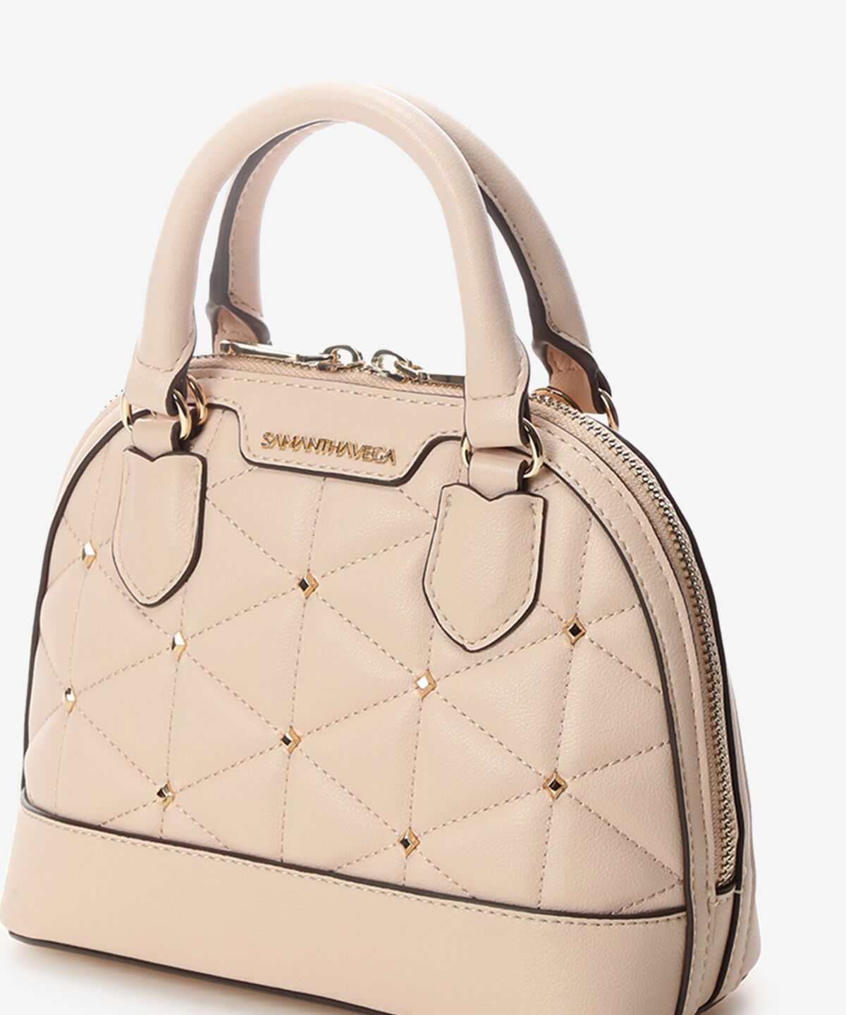 Samantha Vega「キルティングスタッズハンドバッグ（ミニ）」|ハンドバッグ|