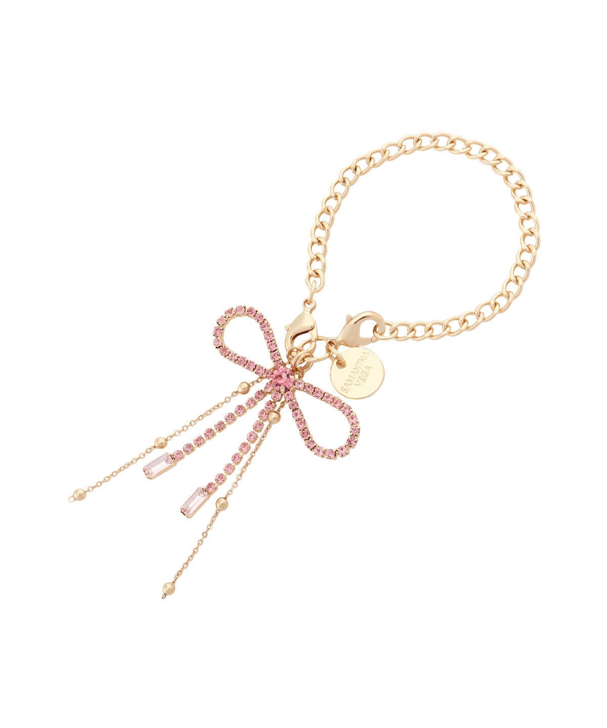 Samantha Vega「スウィングリボン バッグチャーム」|チャーム・キーホルダー|ピンク