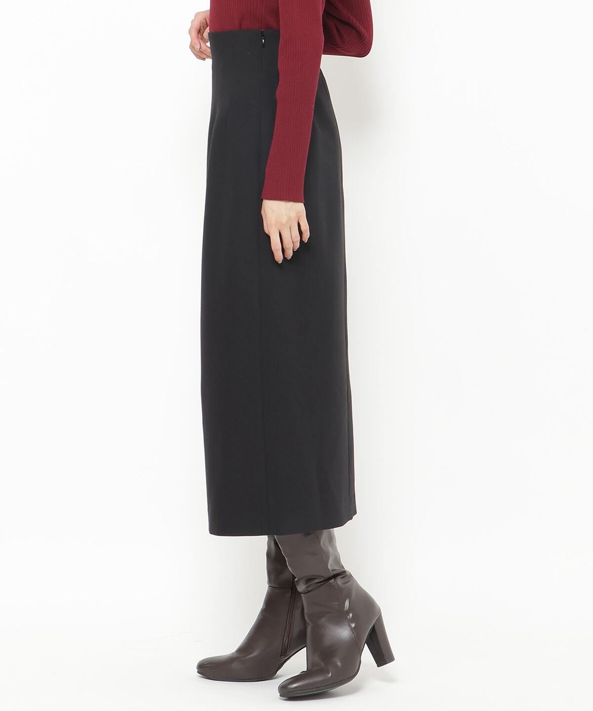 アンドクチュール「スカラップスリットタイトスカート」|タイト|