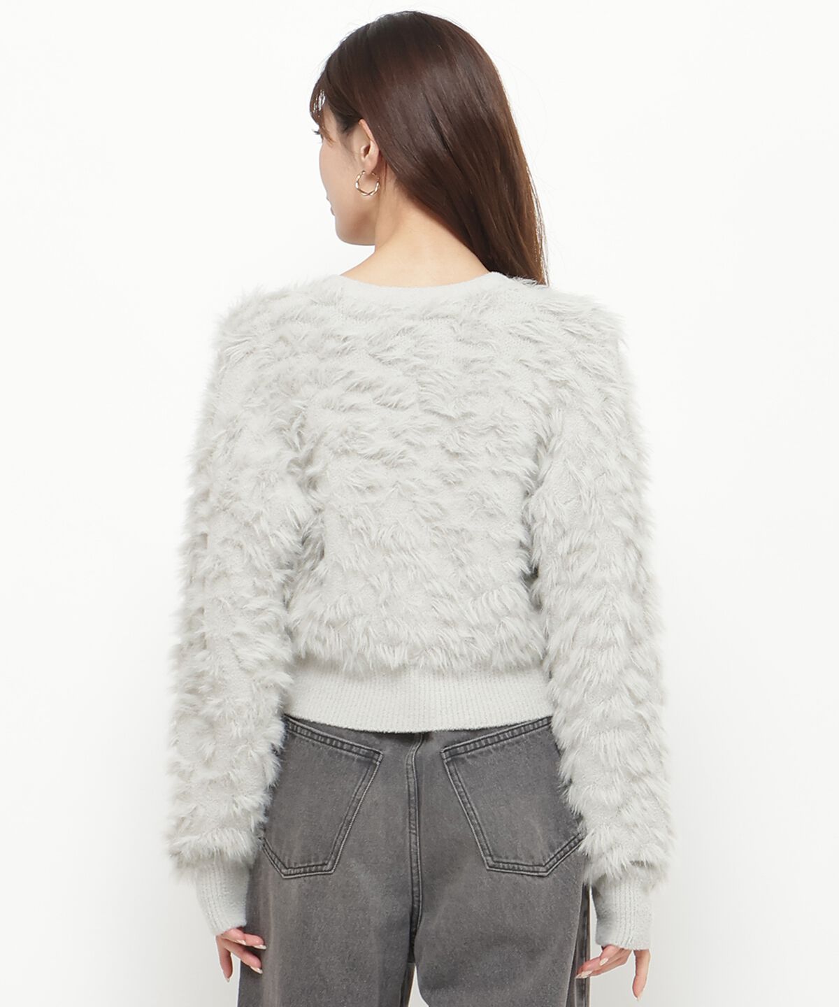 アンドクチュール「ポコポコフェザーカーデ」|カーディガン|