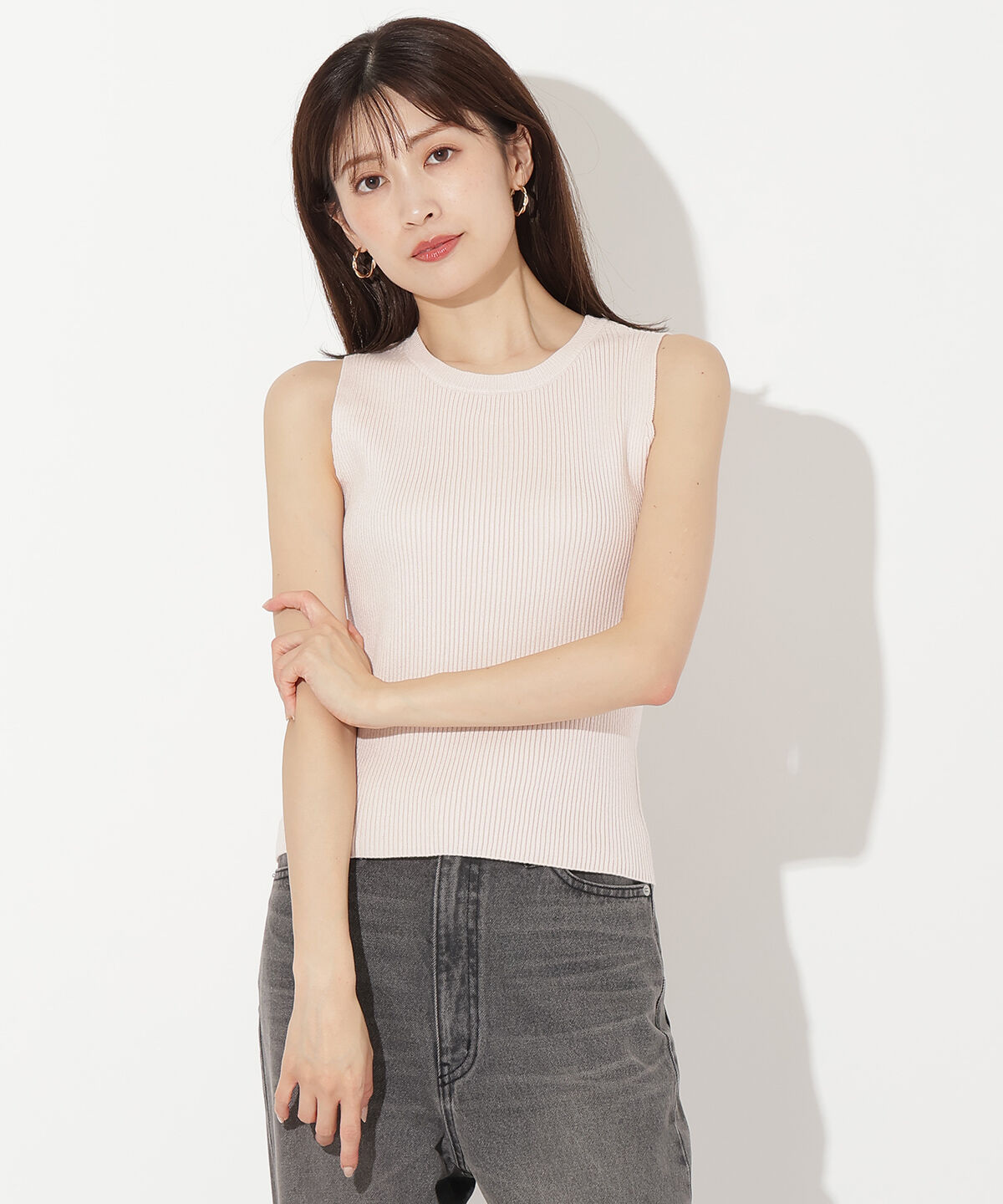 アンドクチュール「ManyWayレイヤードニットプルオーバー」|ニット・セーター|