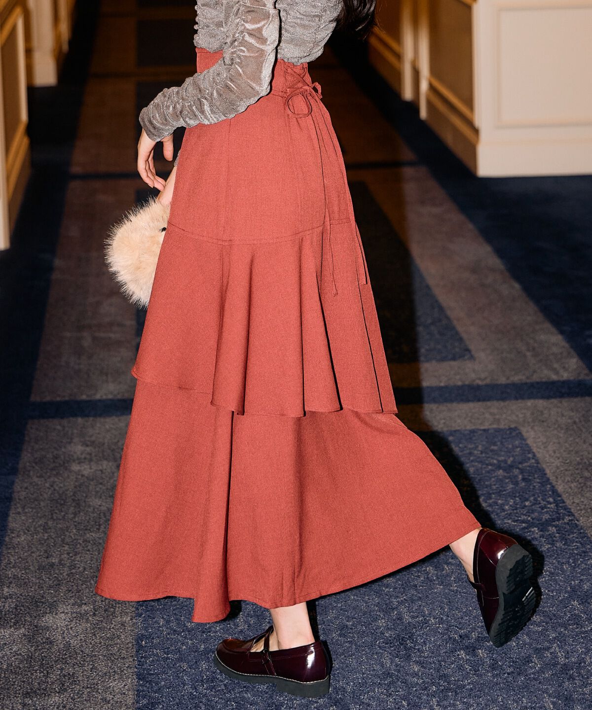 アンドクチュール「インナーミニティアードスカート」|フレア|