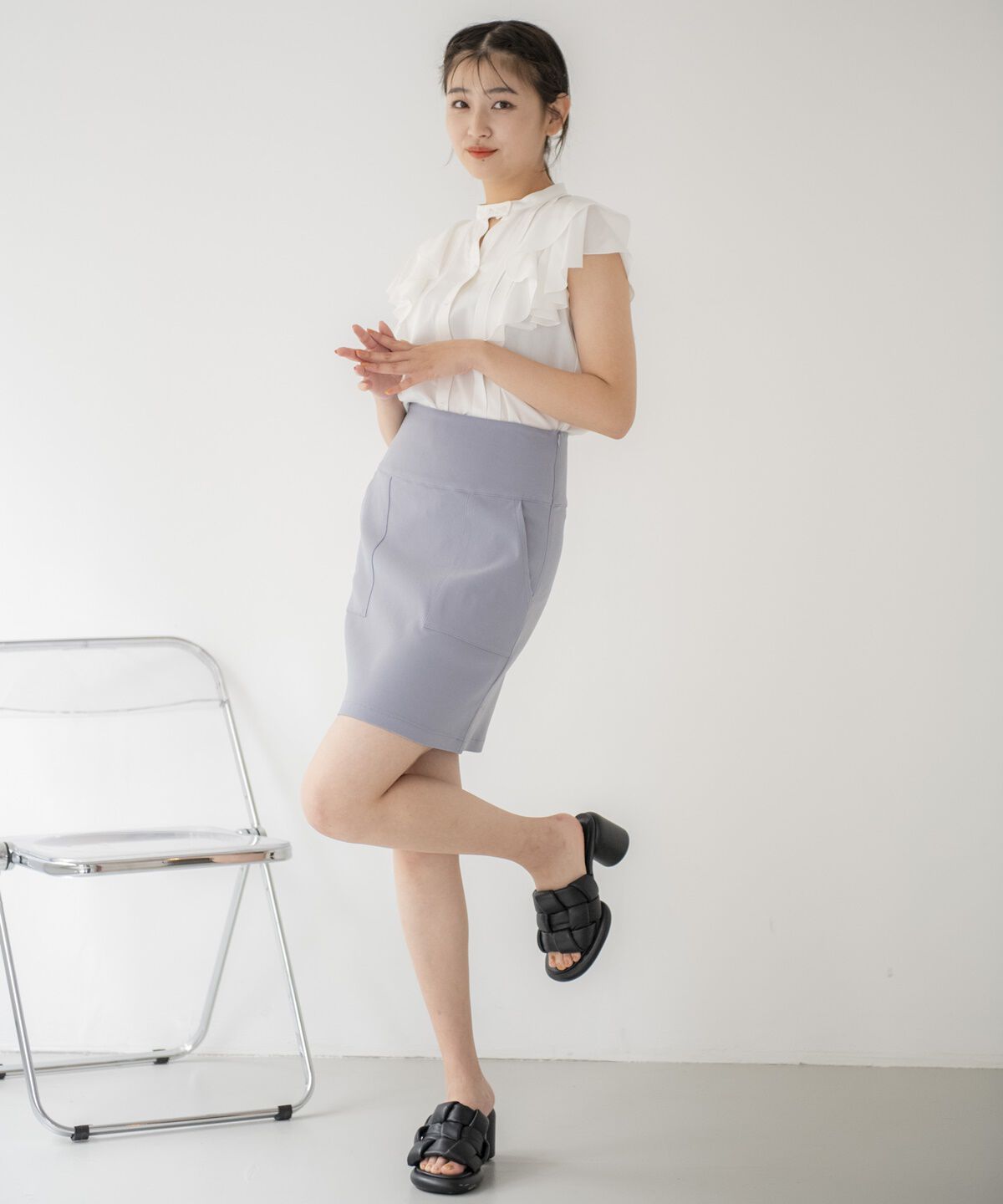 REDYAZEL「ストレッチタイトミニスカート」|タイト|