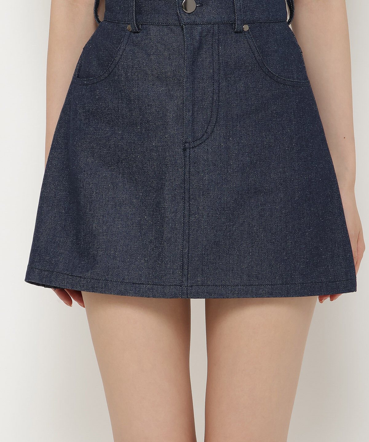 REDYAZEL「デニムライクAラインミニスカート」|スカート|