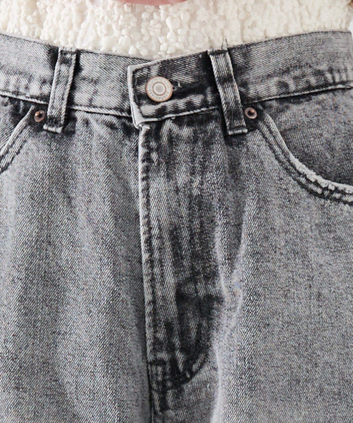 REDYAZEL「サイドダメージワイドパンツ」|デニム|