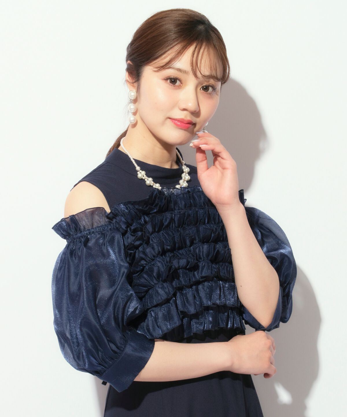 WILLSELECTION「オフショル袖ボリュームドレス」|ドレス|