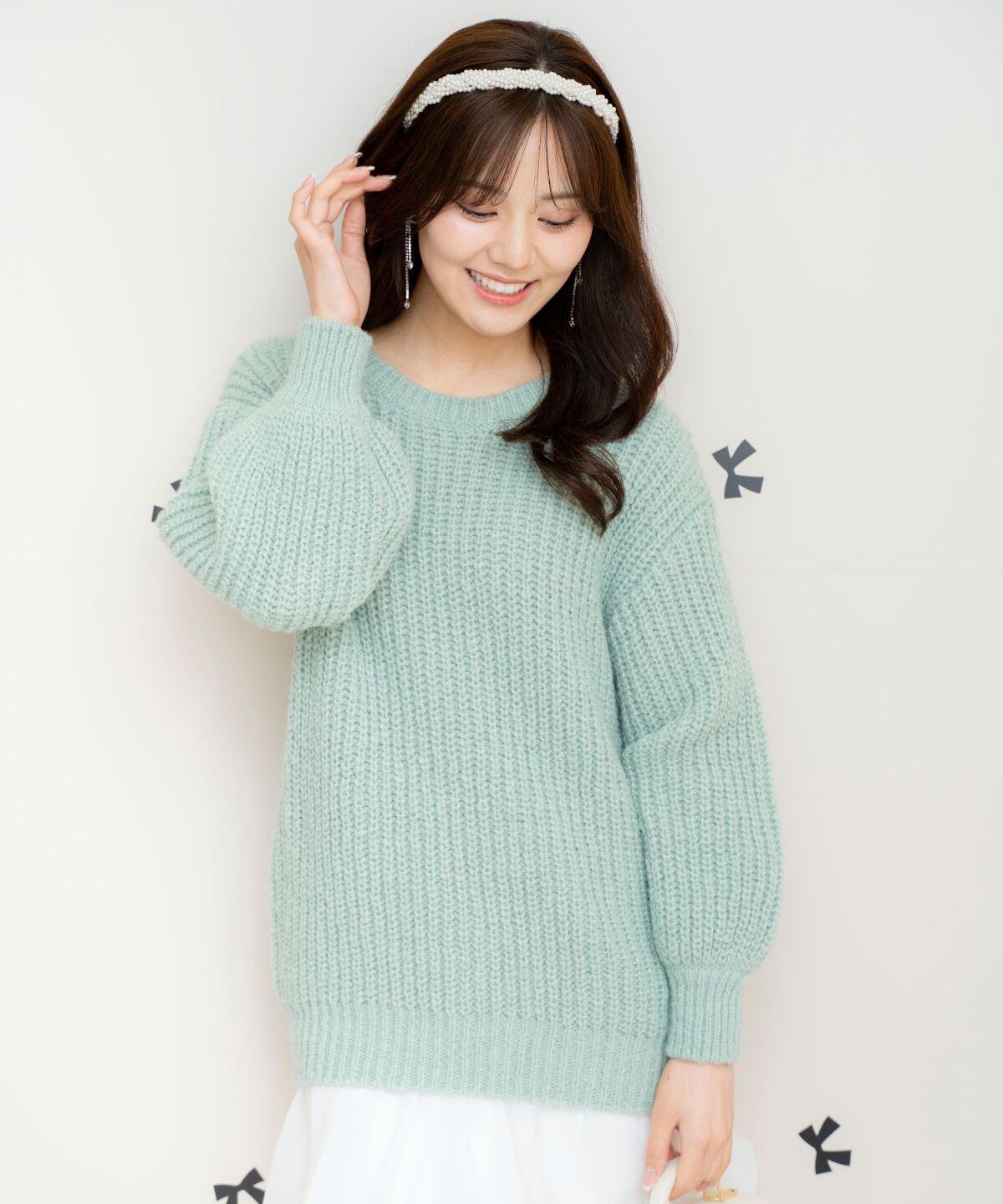 WILLSELECTION「ニットプルオーバー&times;バルーンスカートセット」|ワンピース|