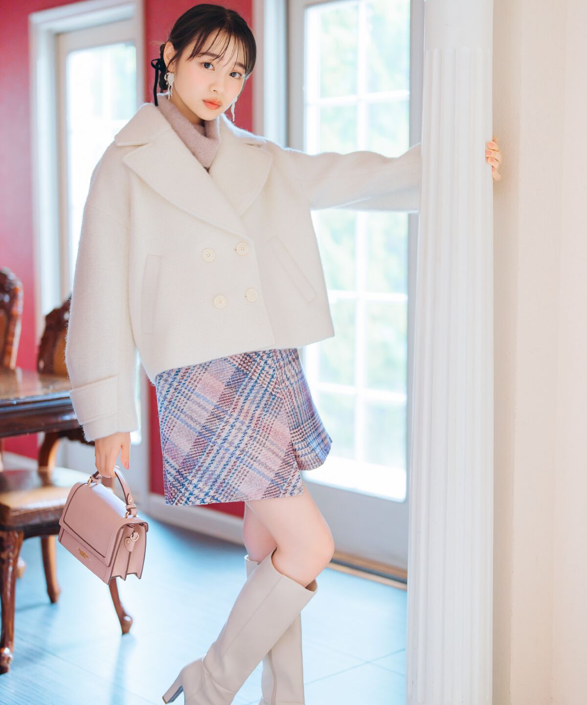 WILLSELECTION「Wボタンシャギーショートコート」|その他|