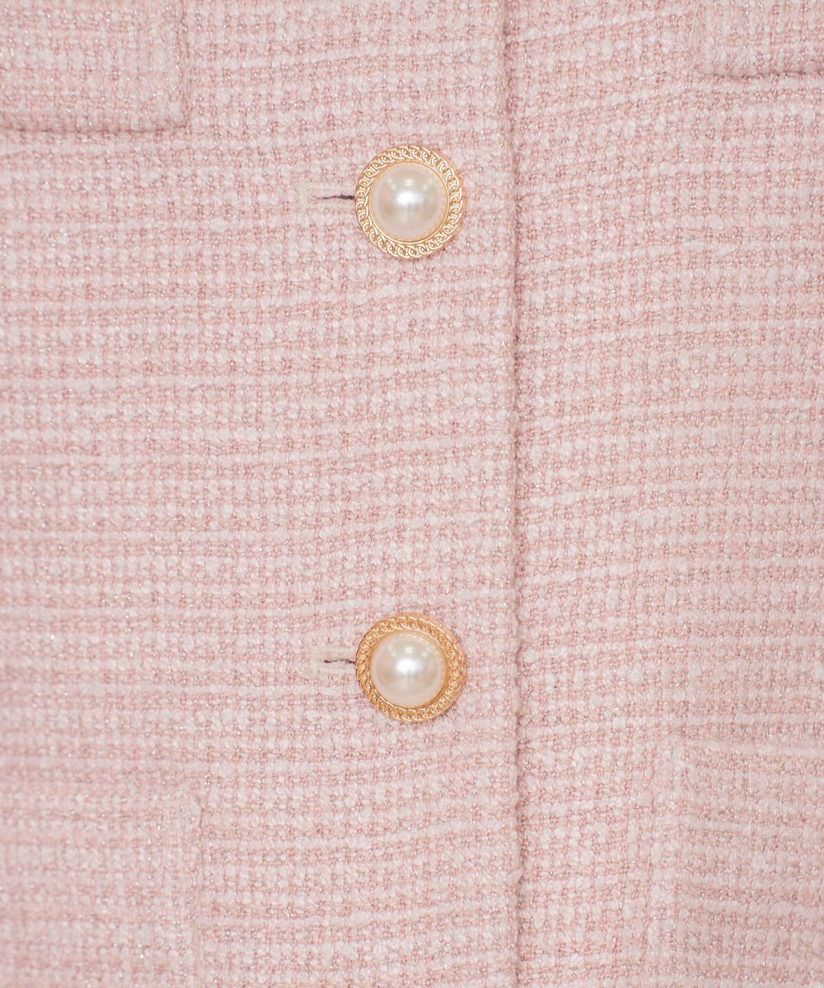 WILLSELECTION「ラメツイードノーカラージャケット」|ノーカラージャケット|