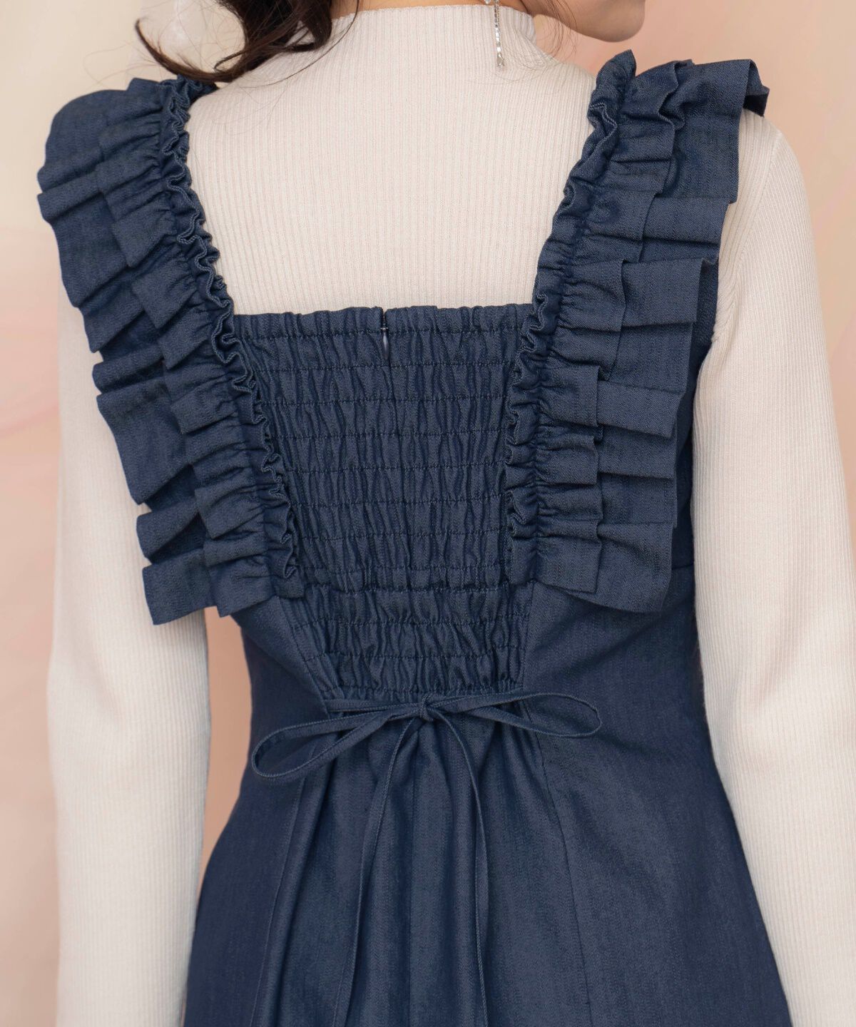 WILLSELECTION「フリルショルダースリットワンピース」|ワンピース|