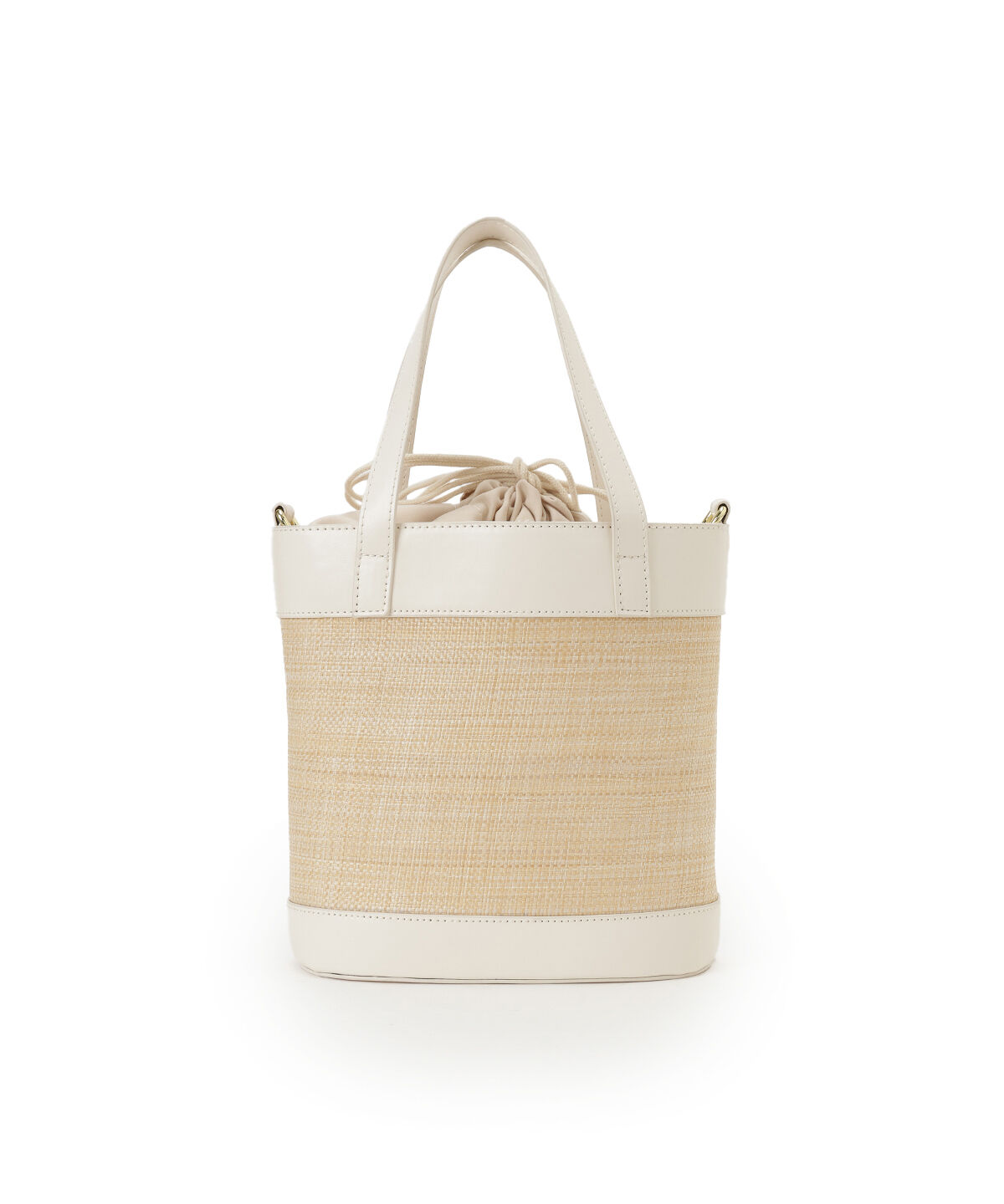 WILLSELECTION「タックリボン雑材コンビバケツバッグ」|ショルダー・メッセンジャー|