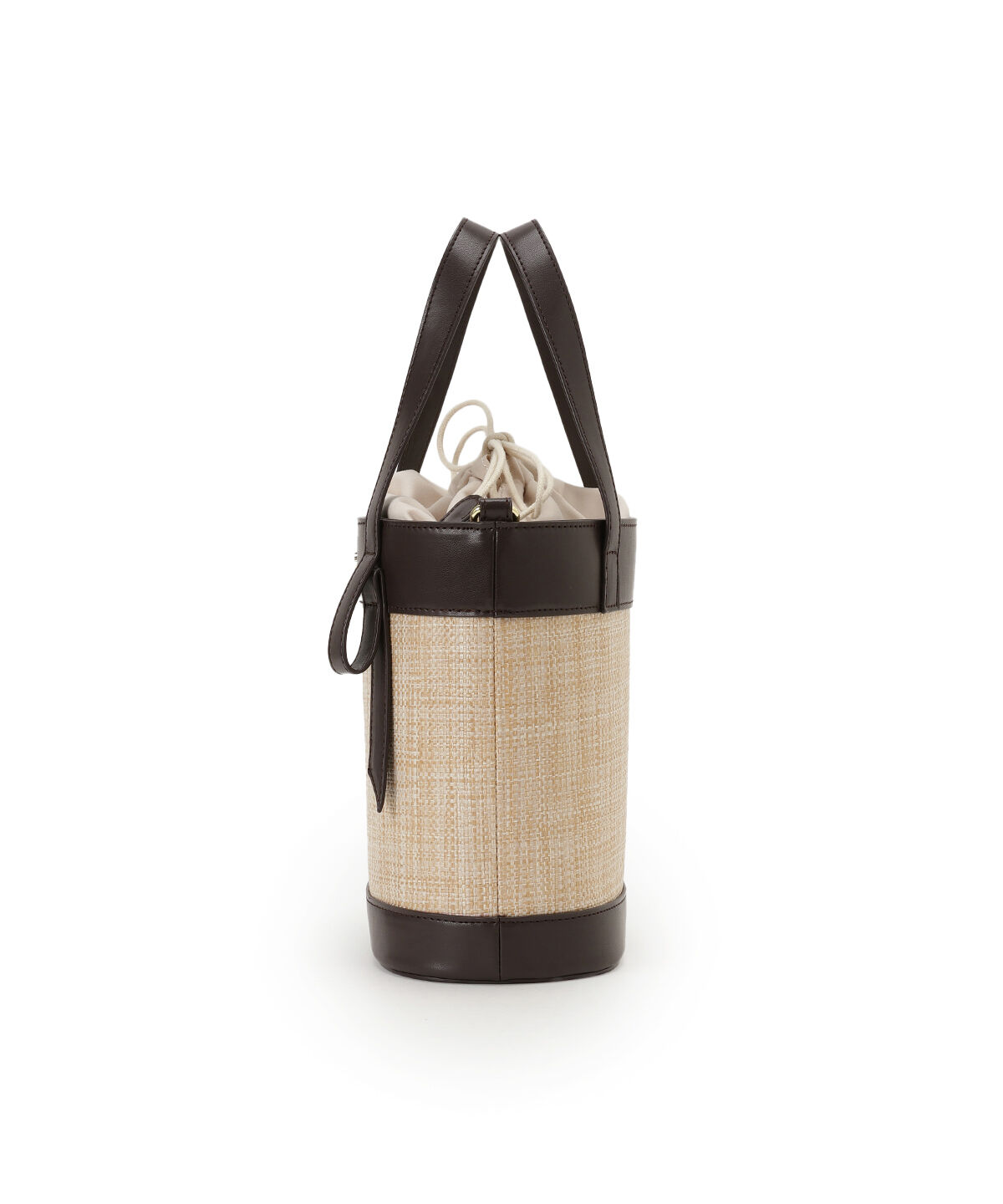 WILLSELECTION「タックリボン雑材コンビバケツバッグ」|ショルダー・メッセンジャー|