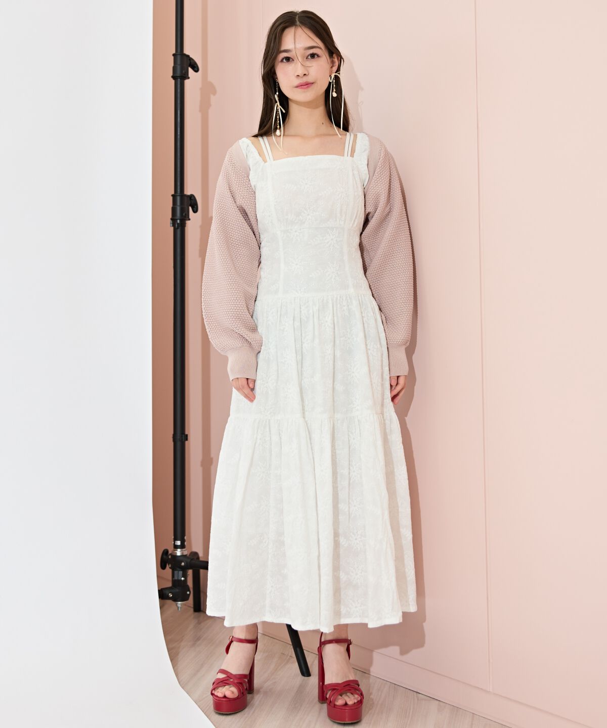 WILLSELECTION「ショート丈柄編みボレロ」|カーディガン|