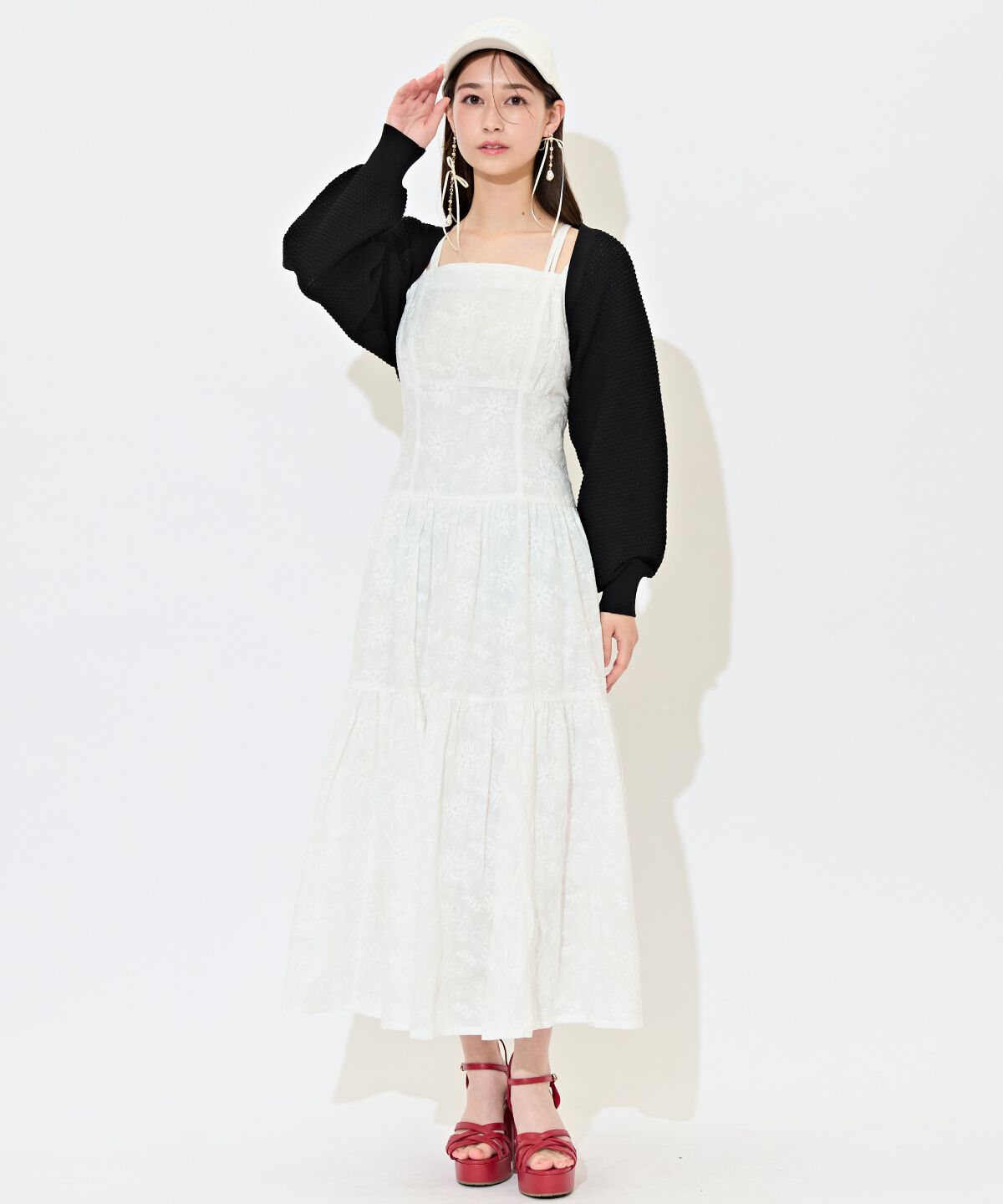 WILLSELECTION「ショート丈柄編みボレロ」|カーディガン|