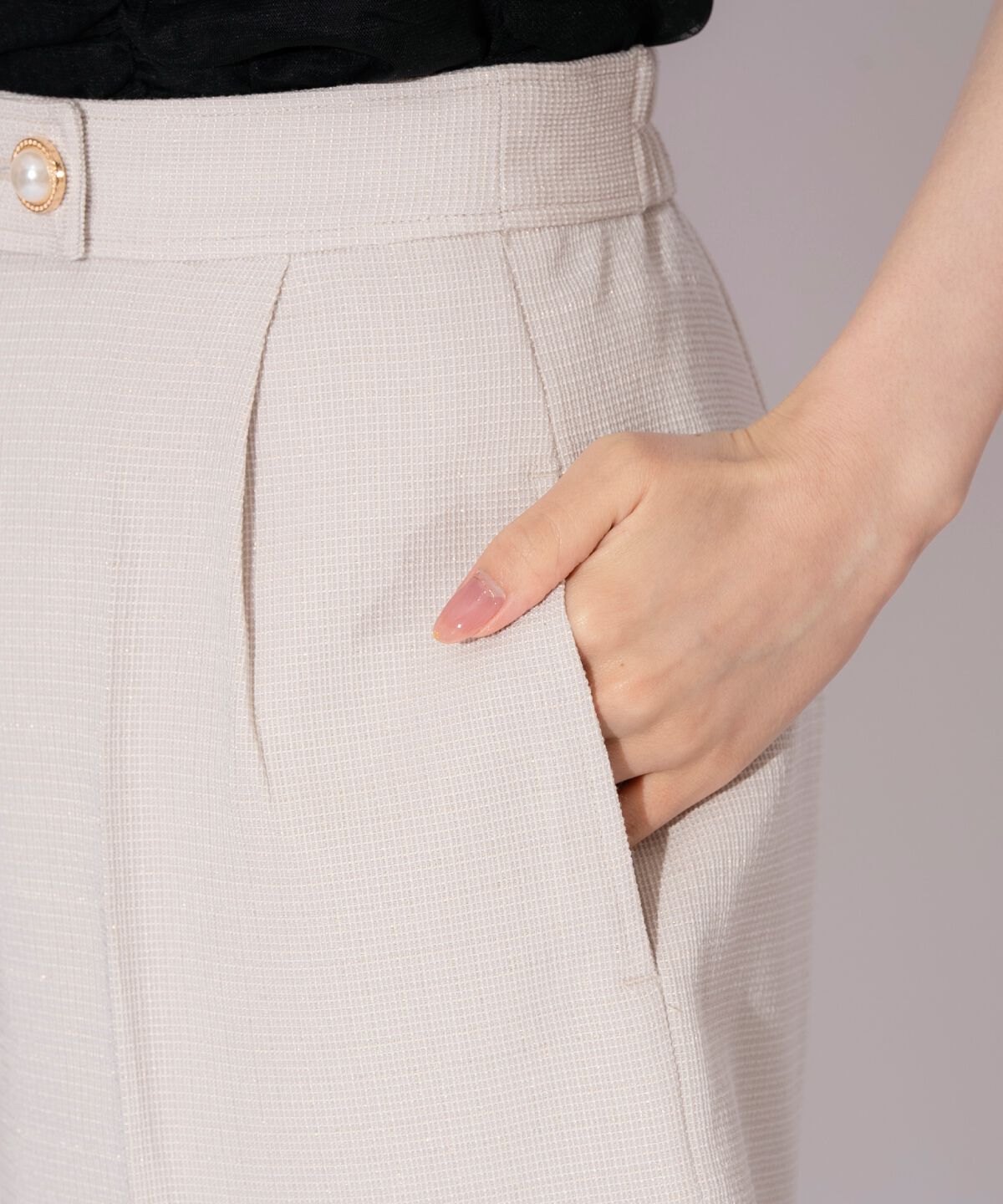 WILLSELECTION「タックデザインショートパンツ」|キュロット|