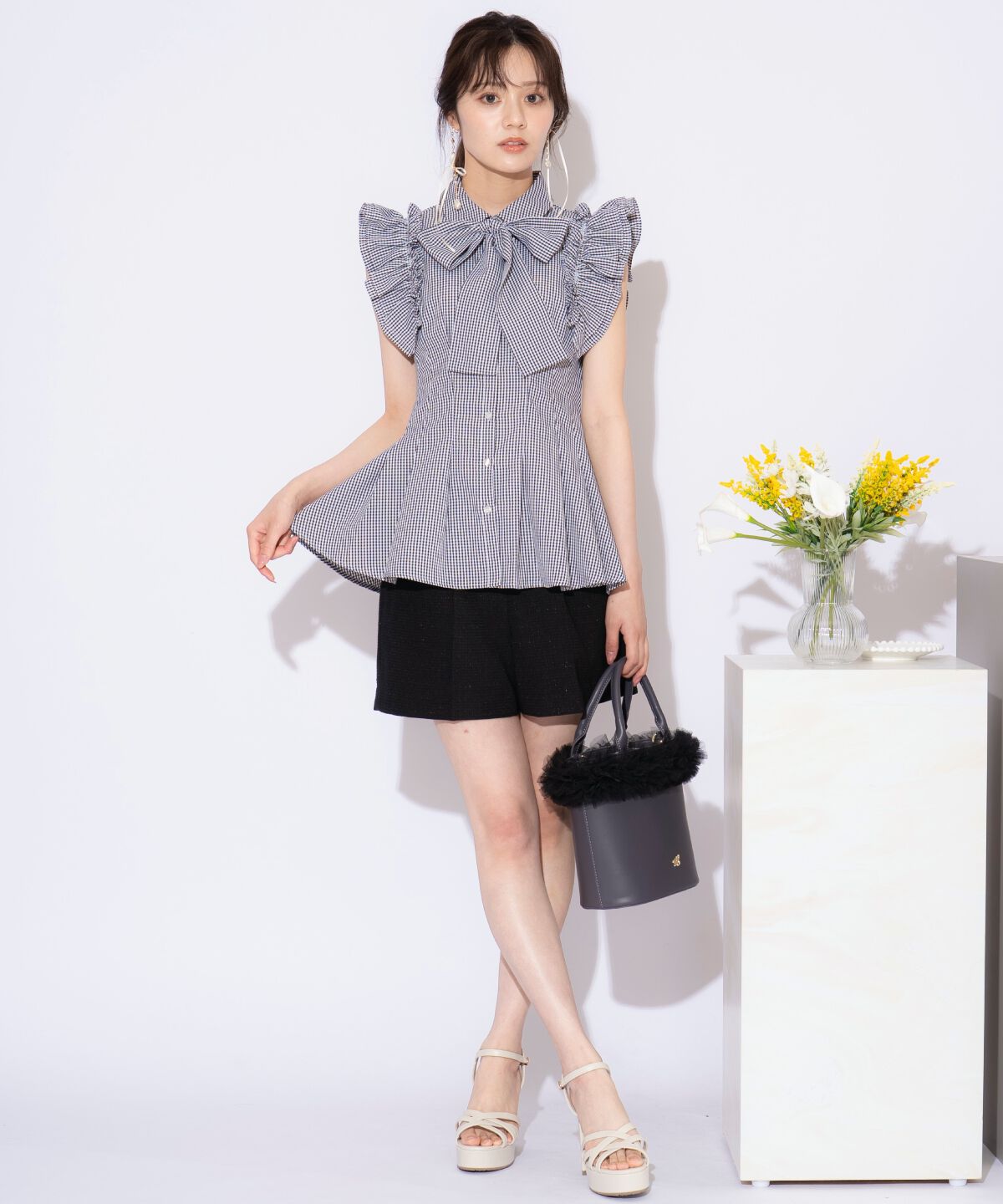 WILLSELECTION「タックデザインショートパンツ」|キュロット|