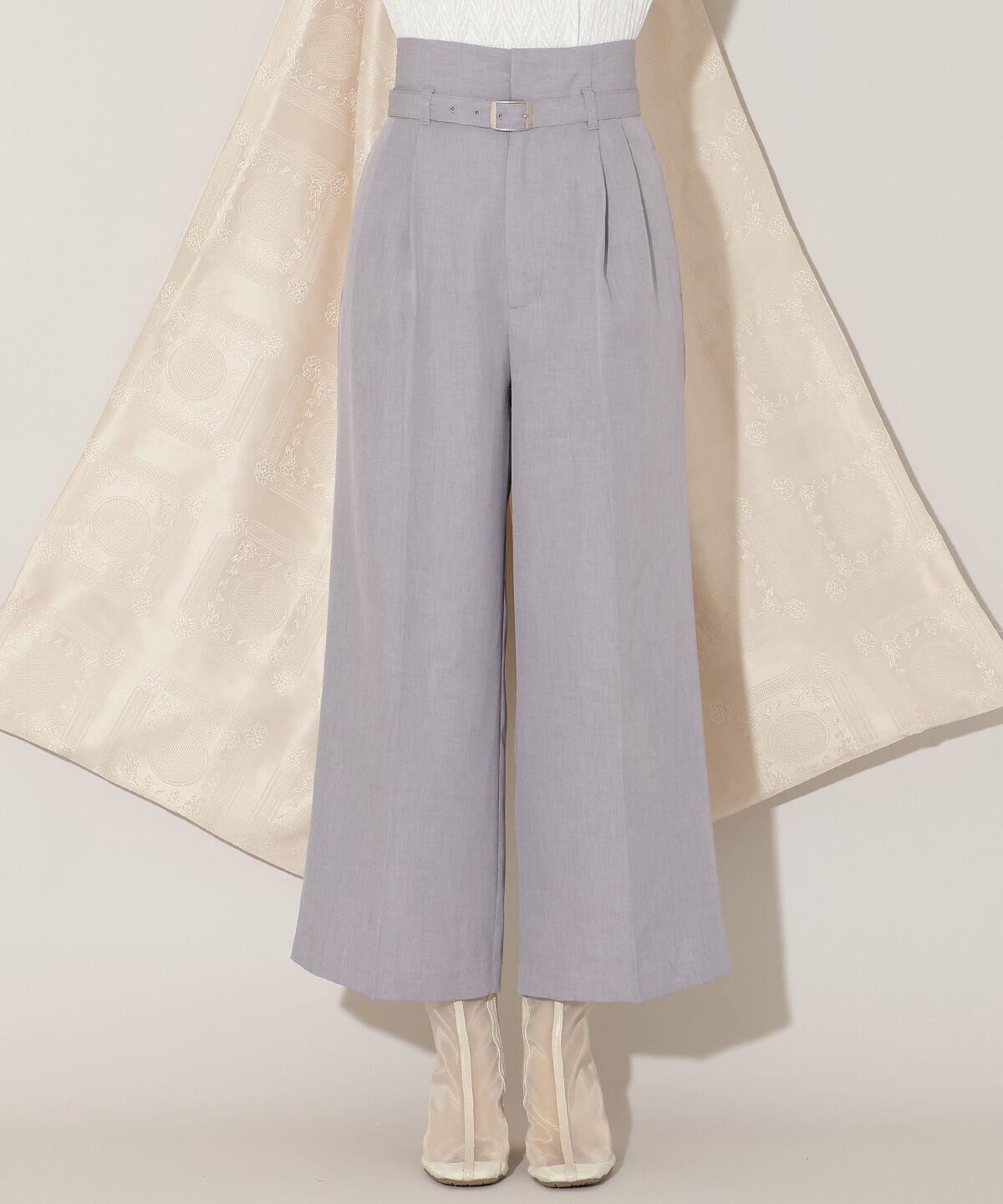 WILLSELECTION「ベルト付きタックワイドパンツ」|その他|