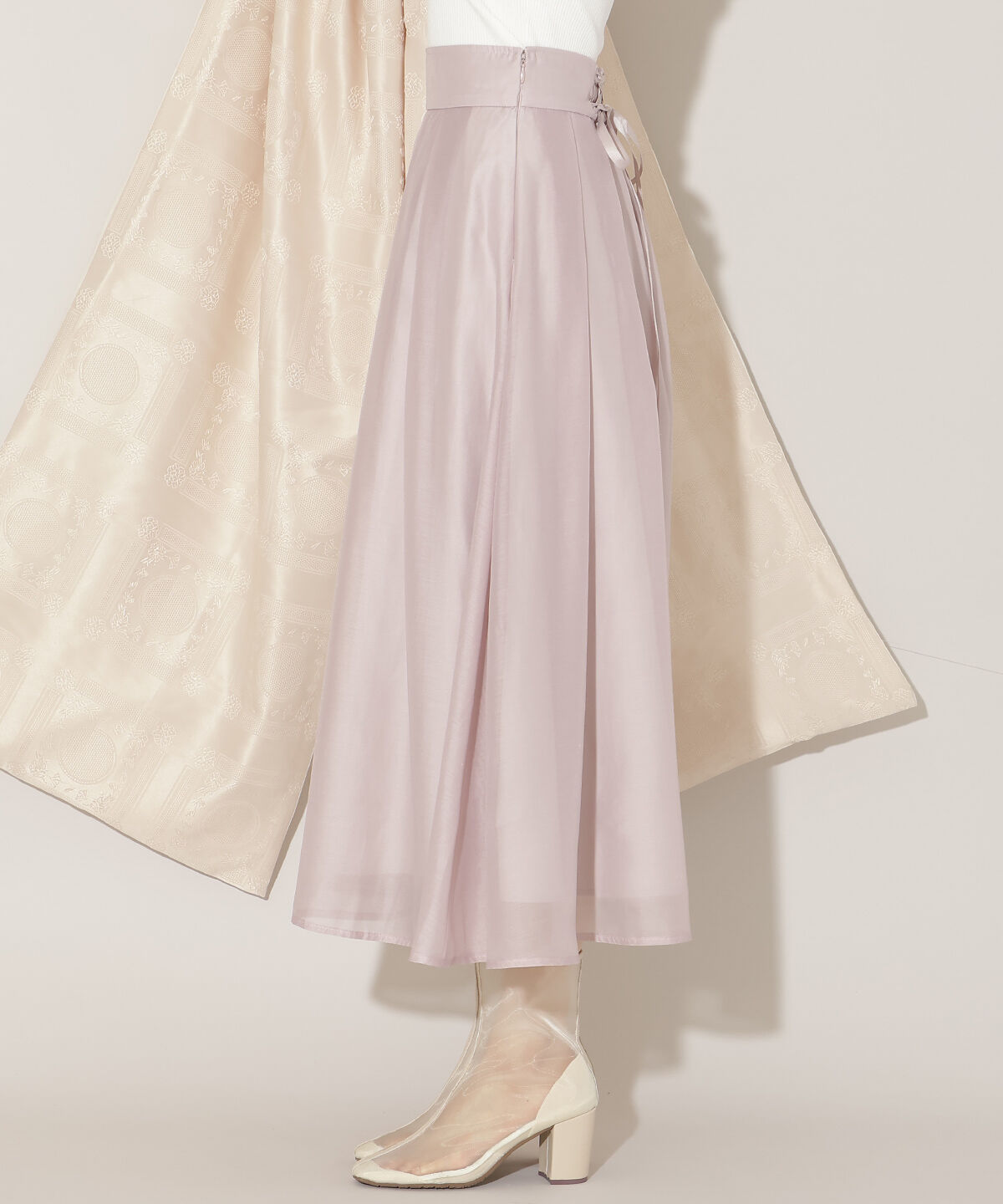 WILLSELECTION「オーガンジータックフレアスカート」|フレア|