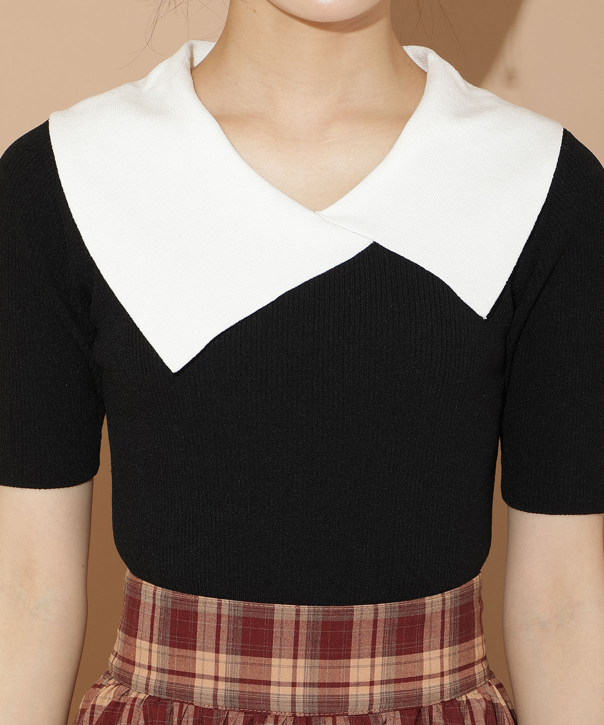 WILLSELECTION「アシメカラーリブニット」|ニット・セーター|