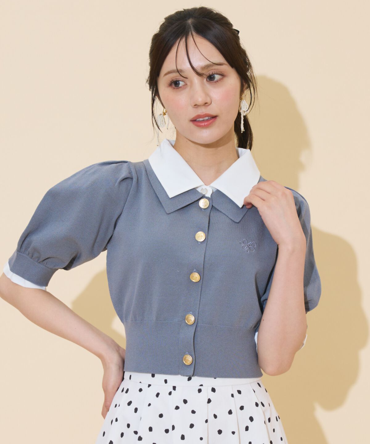 WILLSELECTION「レイヤードカラープルオーバー」|ニット・セーター|