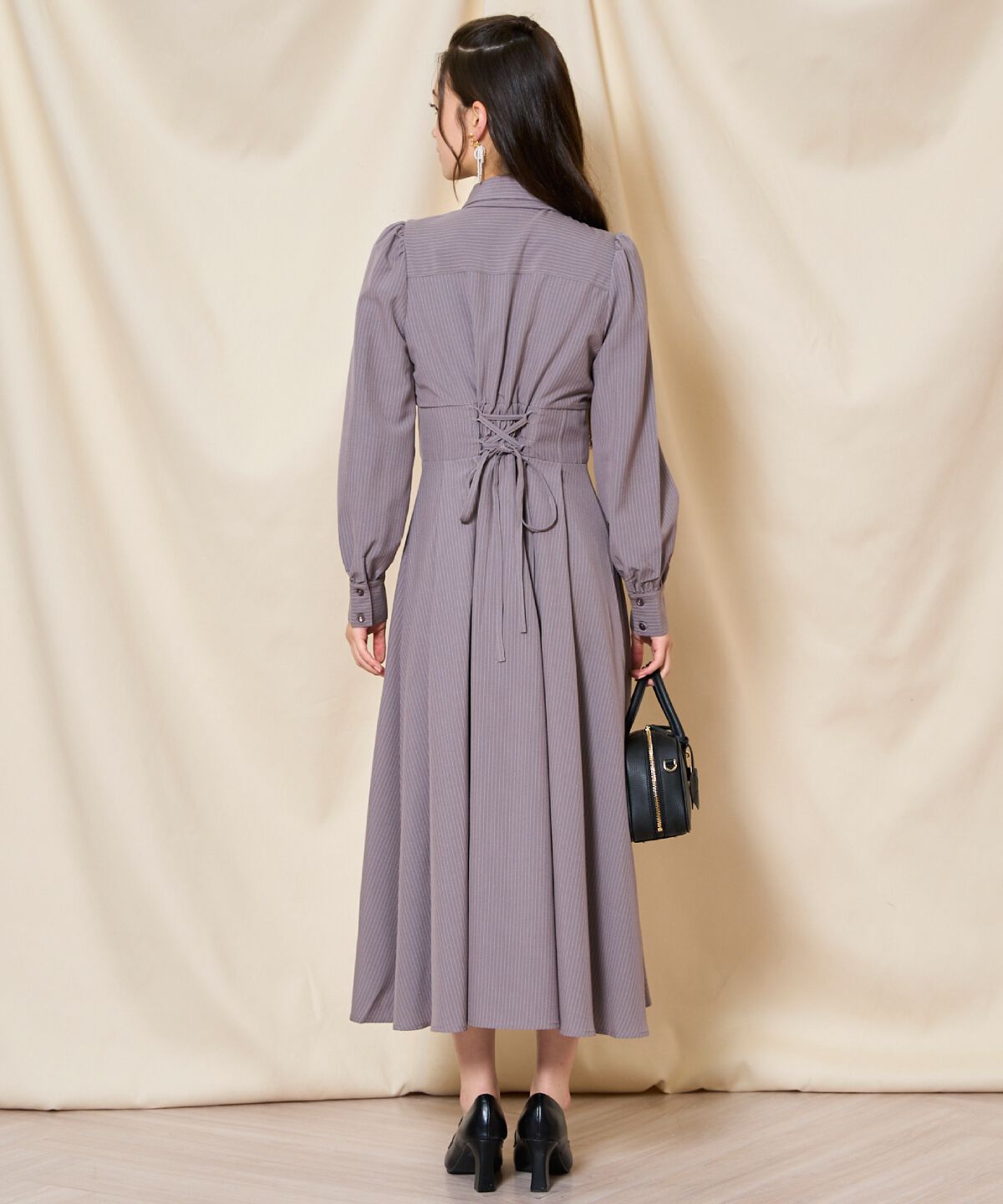 WILLSELECTION「リボンタイコルセットシャツワンピース」|ワンピース|