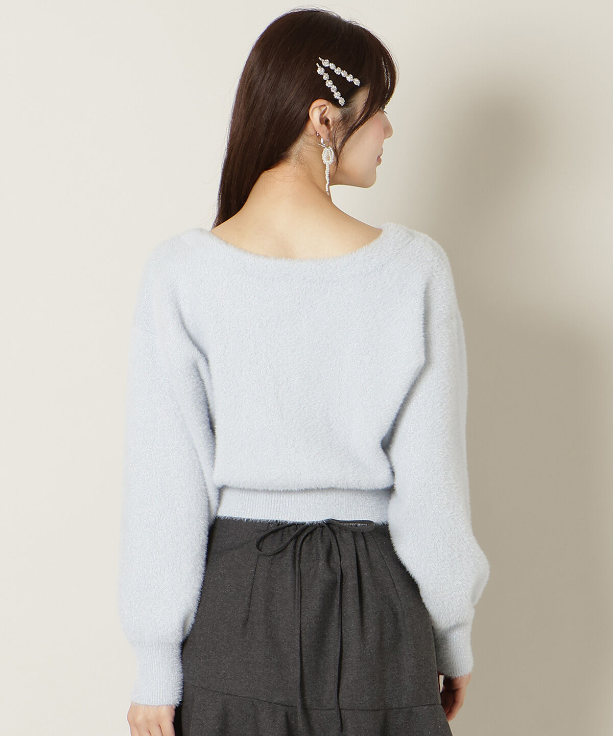 WILLSELECTION「Vネックドロップショルダーカーディガン」|カーディガン|