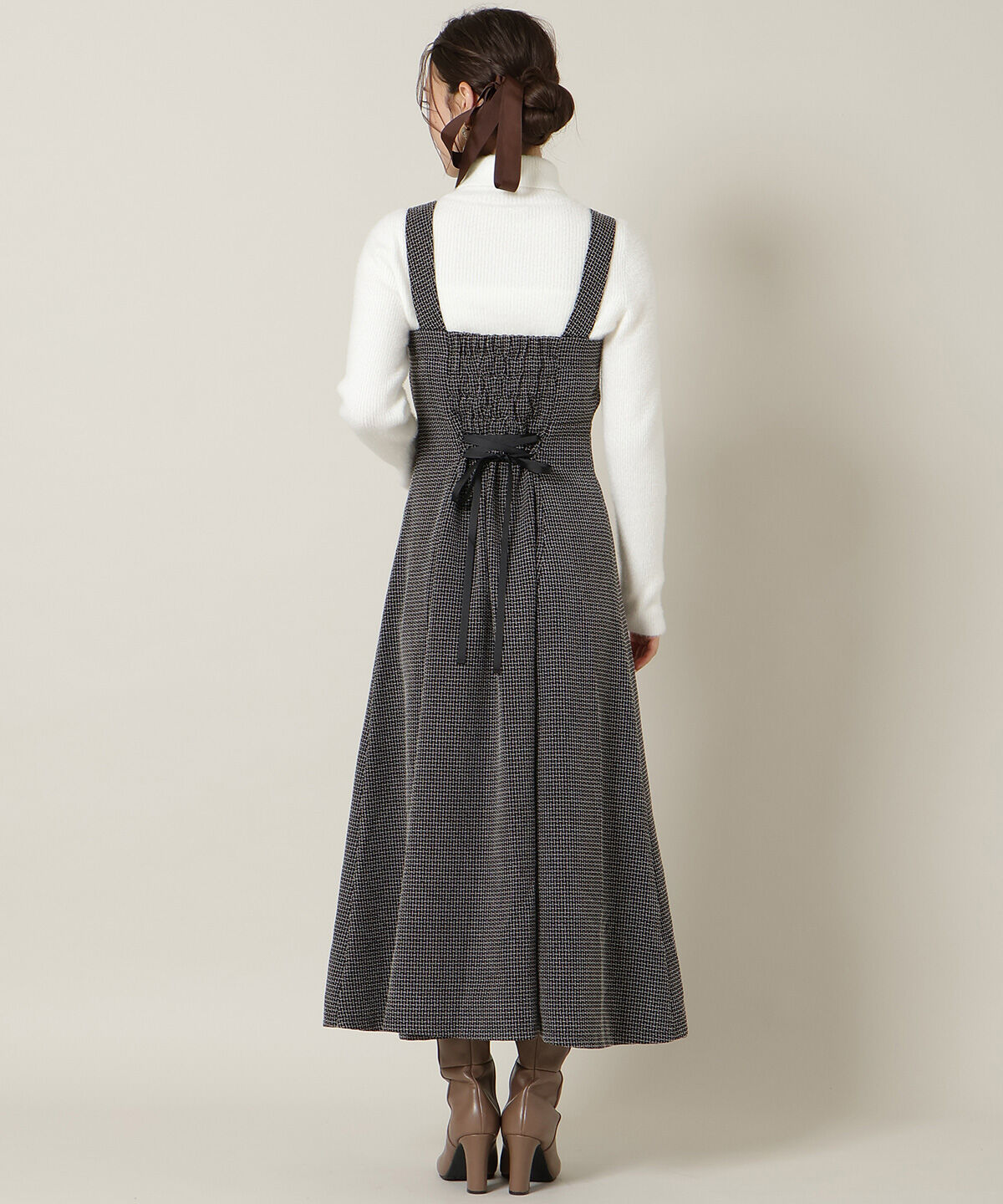 WILLSELECTION「ZIPデザインフレアジャンスカ」|ワンピース|