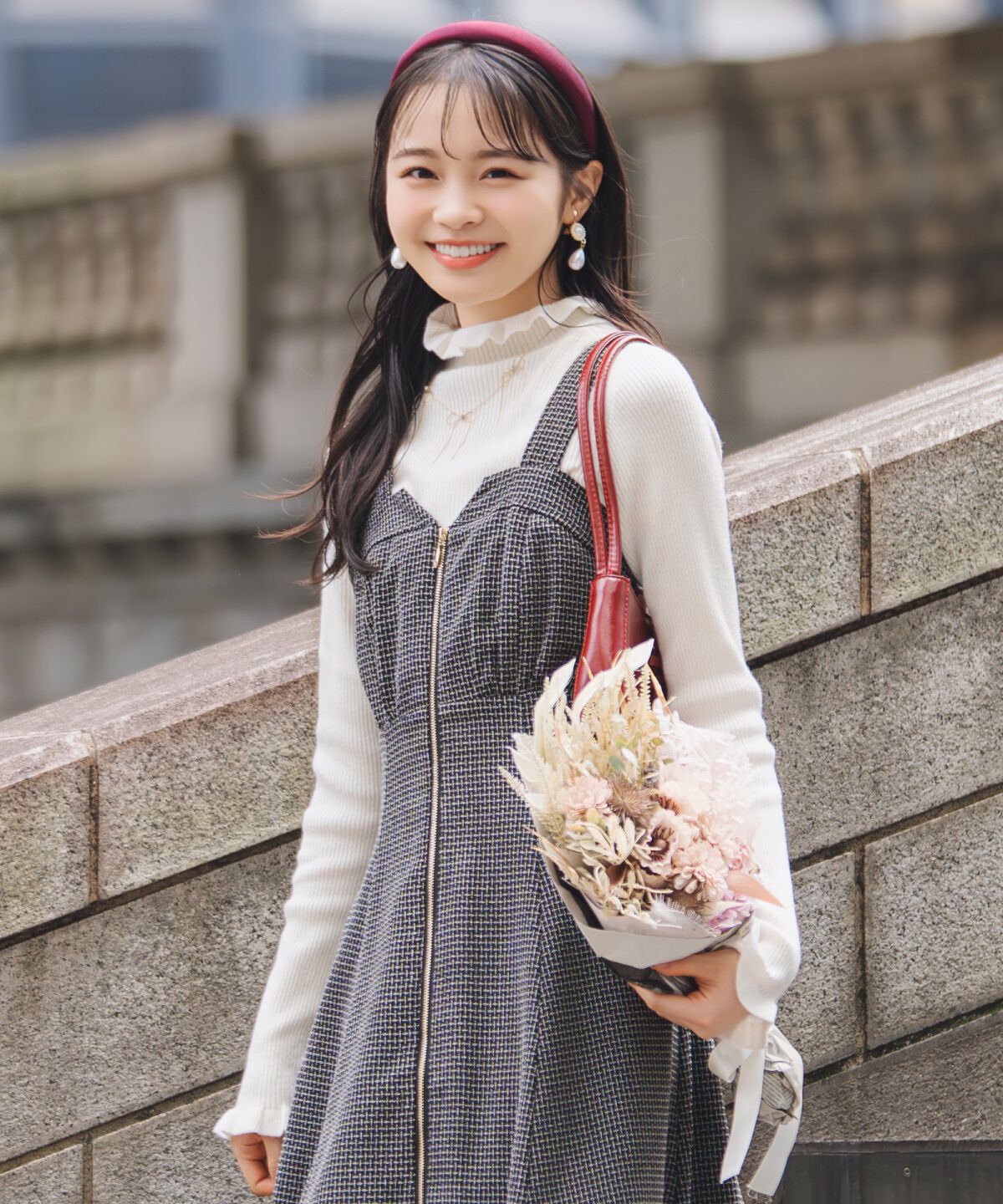 WILLSELECTION「フリルネックプルオーバー」|ニット・セーター|