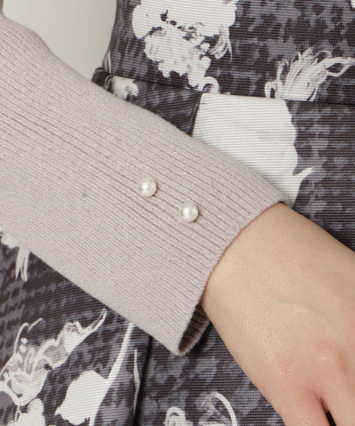 WILLSELECTION「リボンレースカラータックスリーブニット」|ニット・セーター|