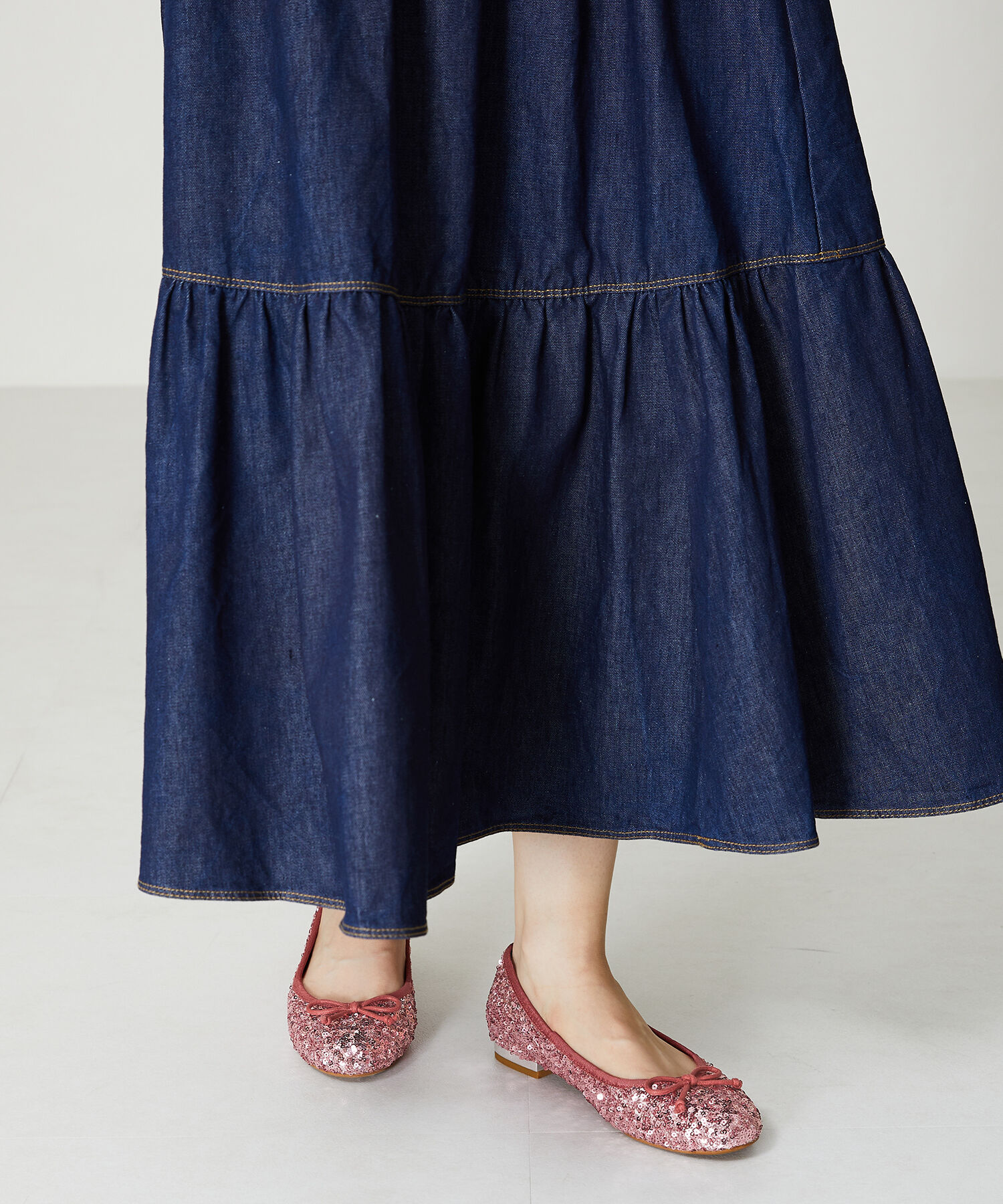 ORiental TRaffic「スパンコールバレエシューズ/41122」|パンプス|