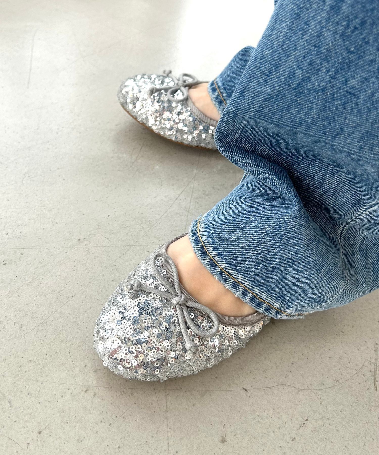 ORiental TRaffic「スパンコールバレエシューズ/41122」|パンプス|SILVER