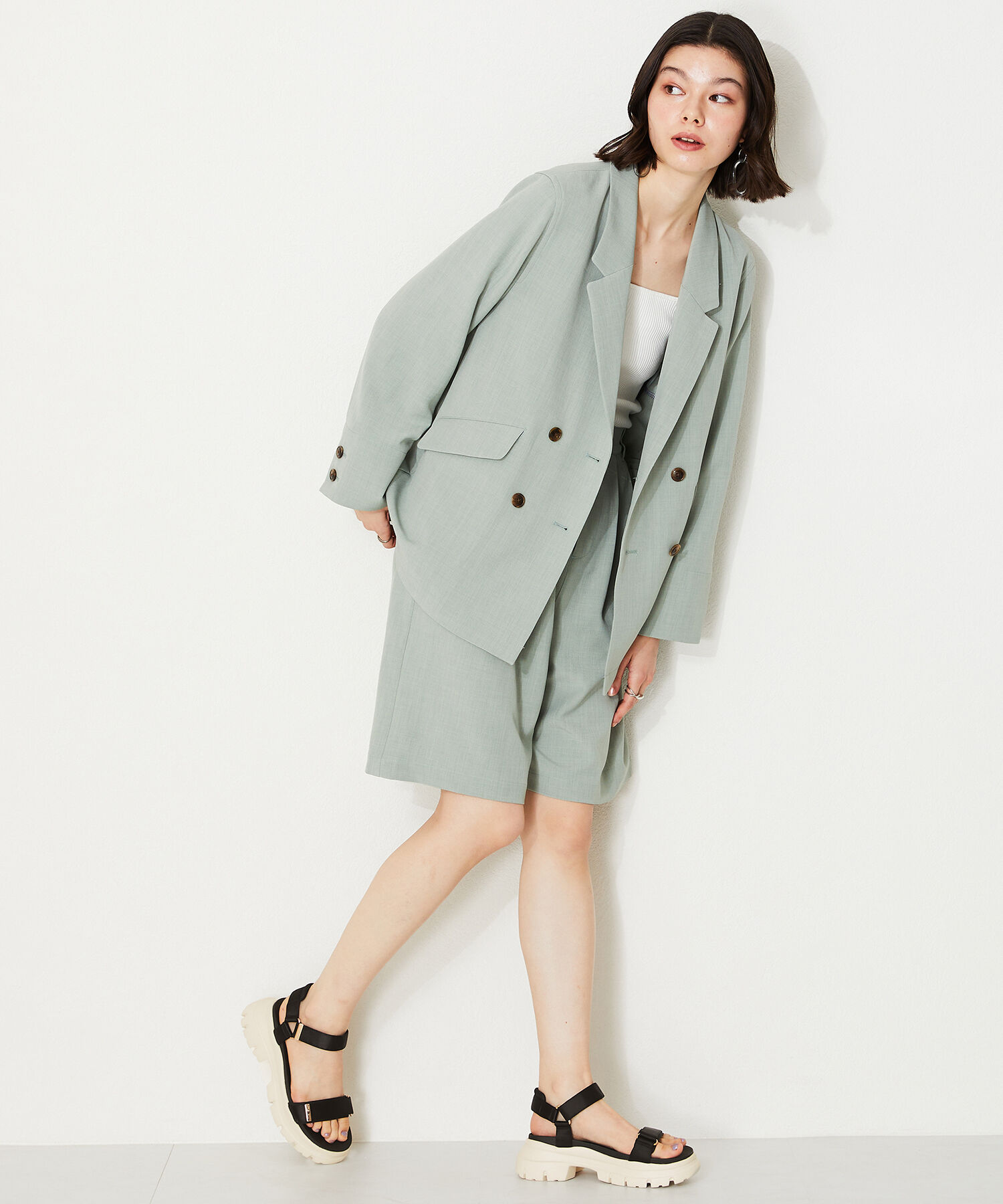 ORiental TRaffic「【アウトレット価格】サテンストラップ厚底サンダル/41215」|サンダル|