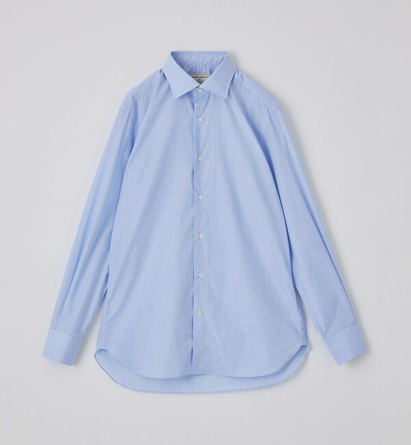 UNITED ARROWS「ALBINI/ヘアラインストライプ　セミワイドカラーシャツ」|シャツ・ブラウス|