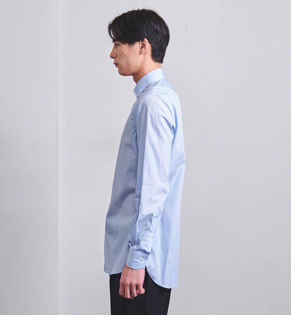 UNITED ARROWS「ALBINI/ヘアラインストライプ　セミワイドカラーシャツ」|シャツ・ブラウス|