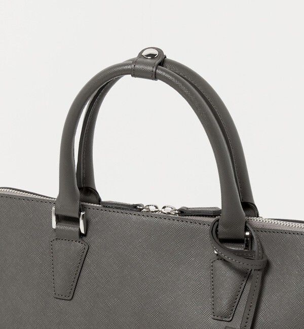 UNITED ARROWS「レザー ラウンド ブリーフケース」|ビジネスバッグ|