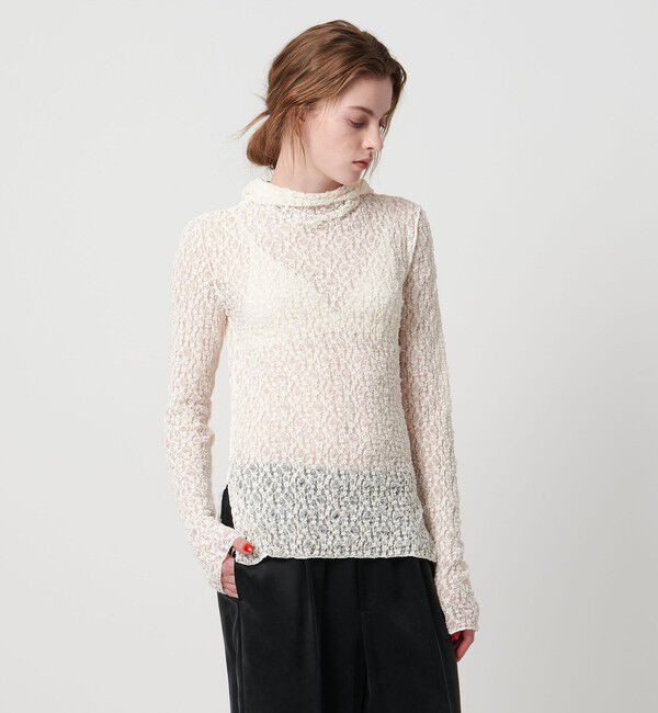 ASTRAET「＜ASTRAET＞レース  フーデッドカットソー」|Tシャツ・カットソー|